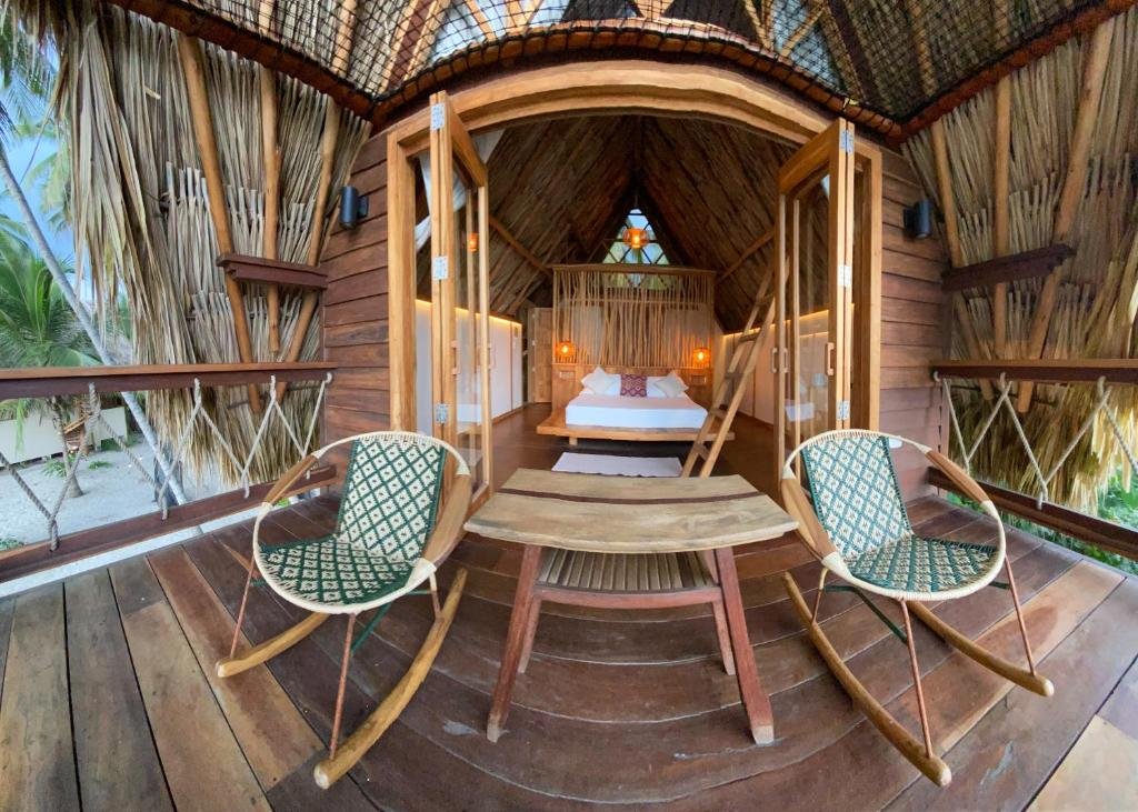 Sala de estar en habitación doble